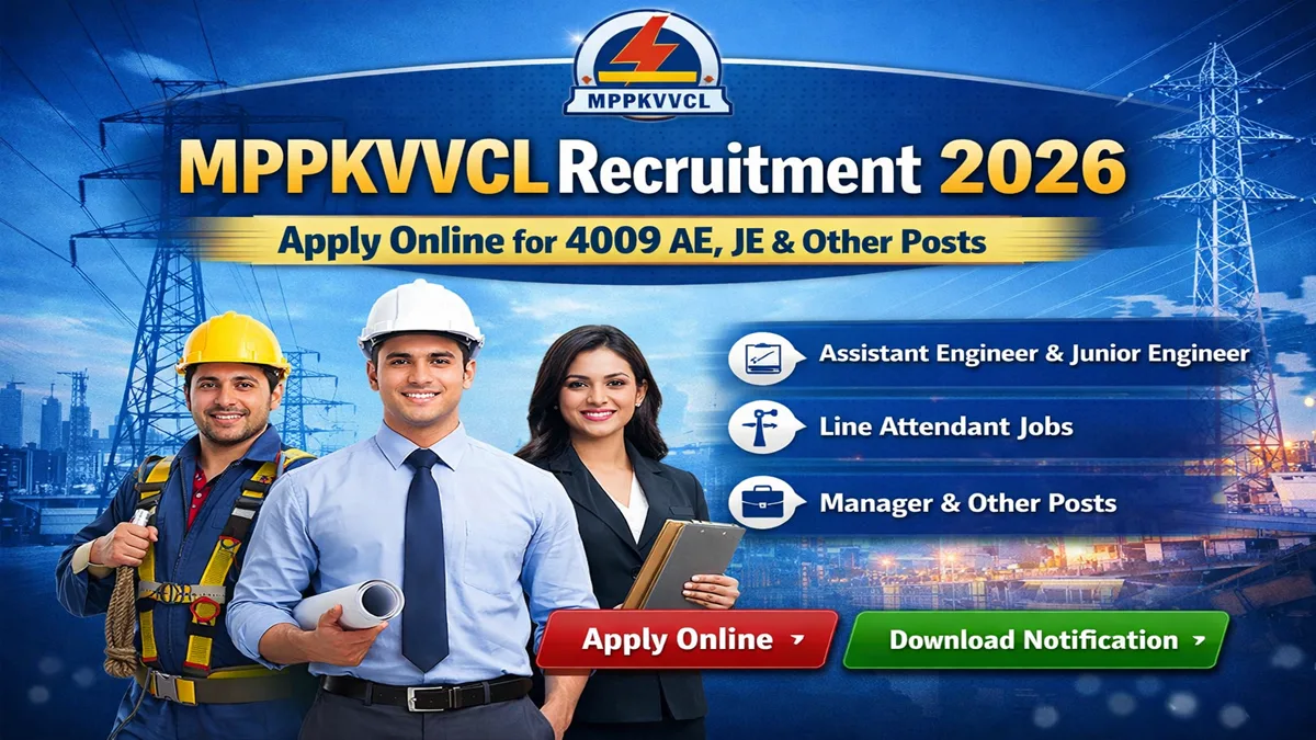 MPPKVVCL Recruitment 2026 Apply Online for 4009 Posts