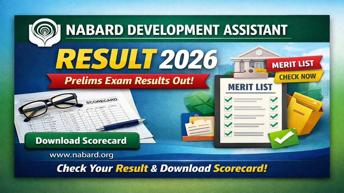 NABARD Development Assistant Result 2026 Scorecard Download