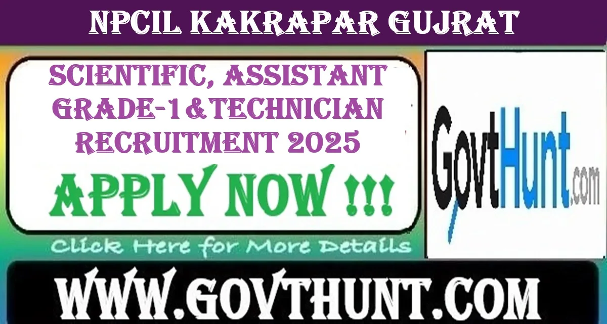 NPCIL Recruitment 2025 – Apply Online for 197 Vacancies in Kakrapar Gujarat Site