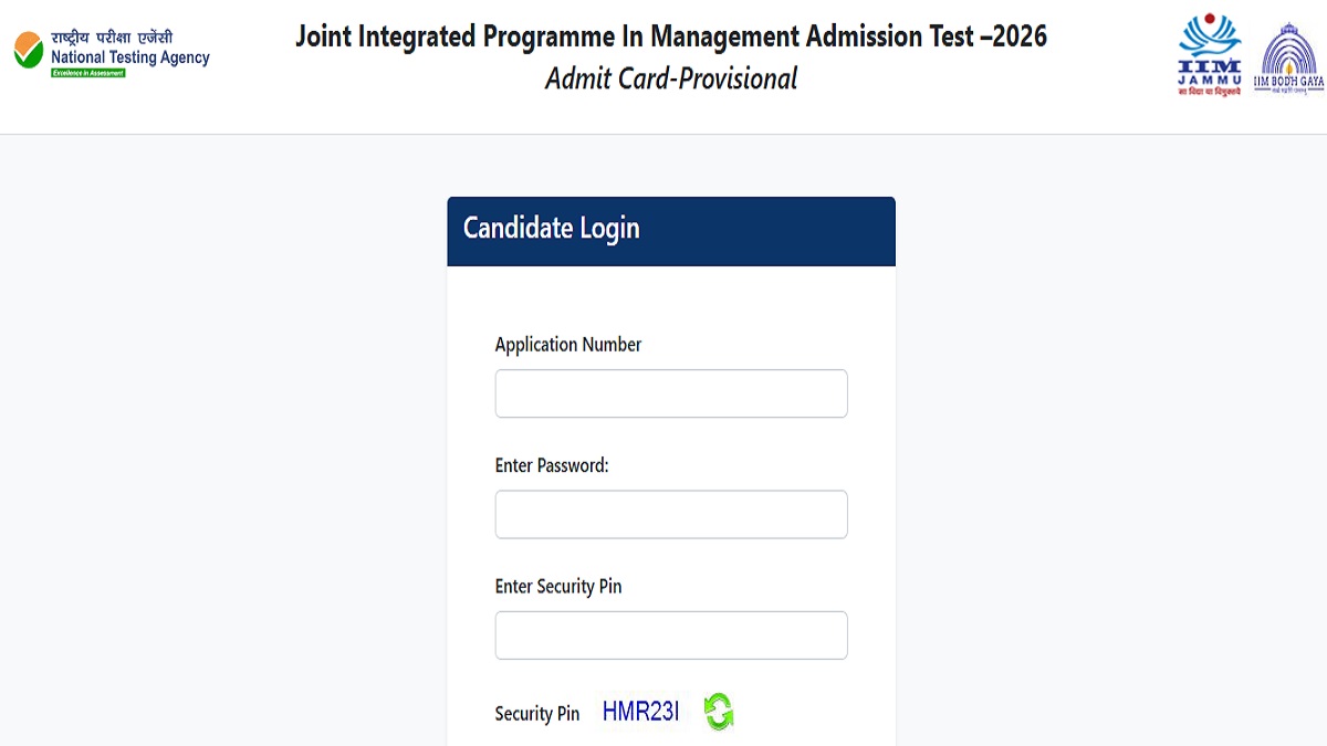 NTA JIPMAT Admit Card 2026 Download Hall Ticket for June Exam