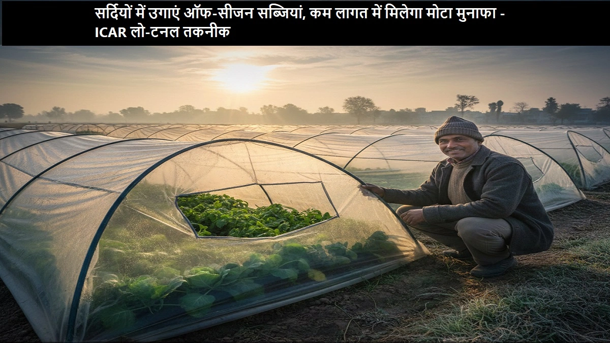  लो-टनल तकनीक से सर्दियों में ऑफ-सीजन सब्जियां उगाते किसान