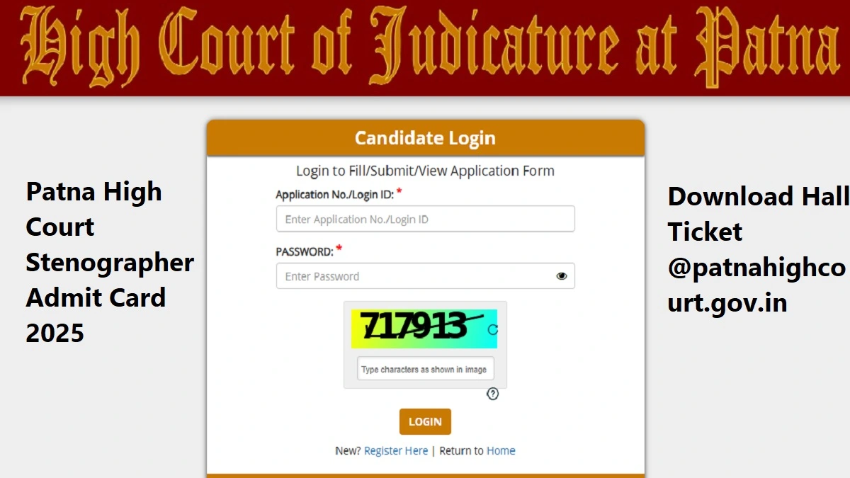 Patna High Court Stenographer Admit Card 2025 - Download Hall Ticket for Exam on 22nd December