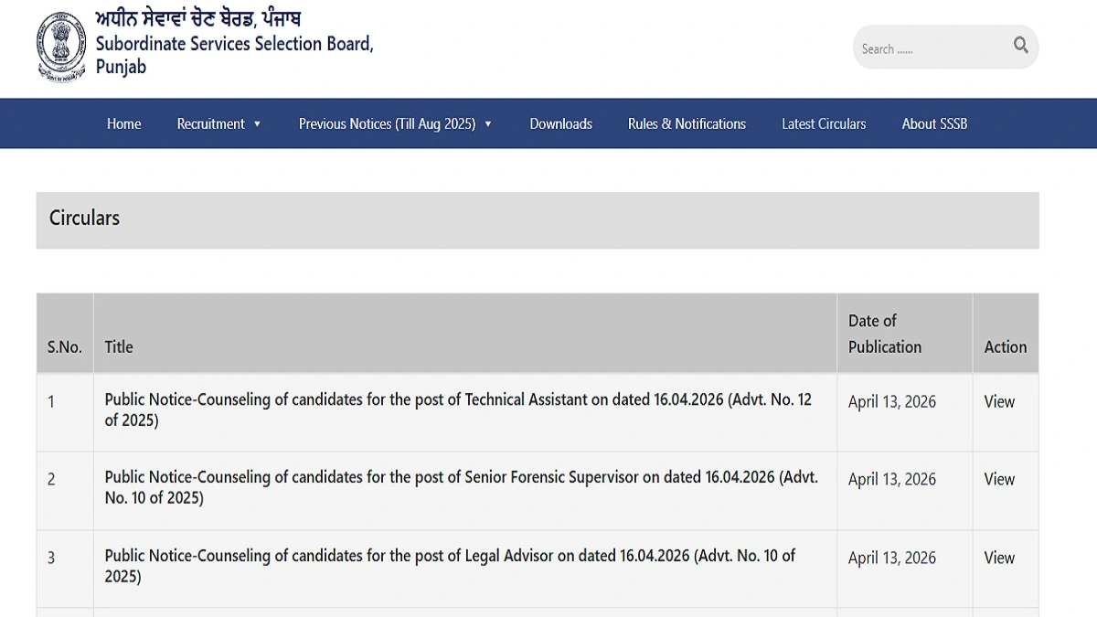 PSSSB Result 2026 Scorecard Download for Librarian Assistant Director Audit Officer Posts