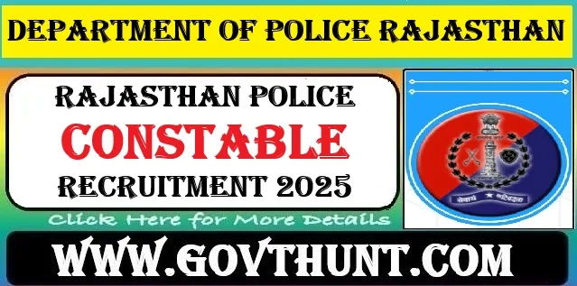 Rajasthan Police Constable Recruitment 2025 – Apply Online for 9617 Posts