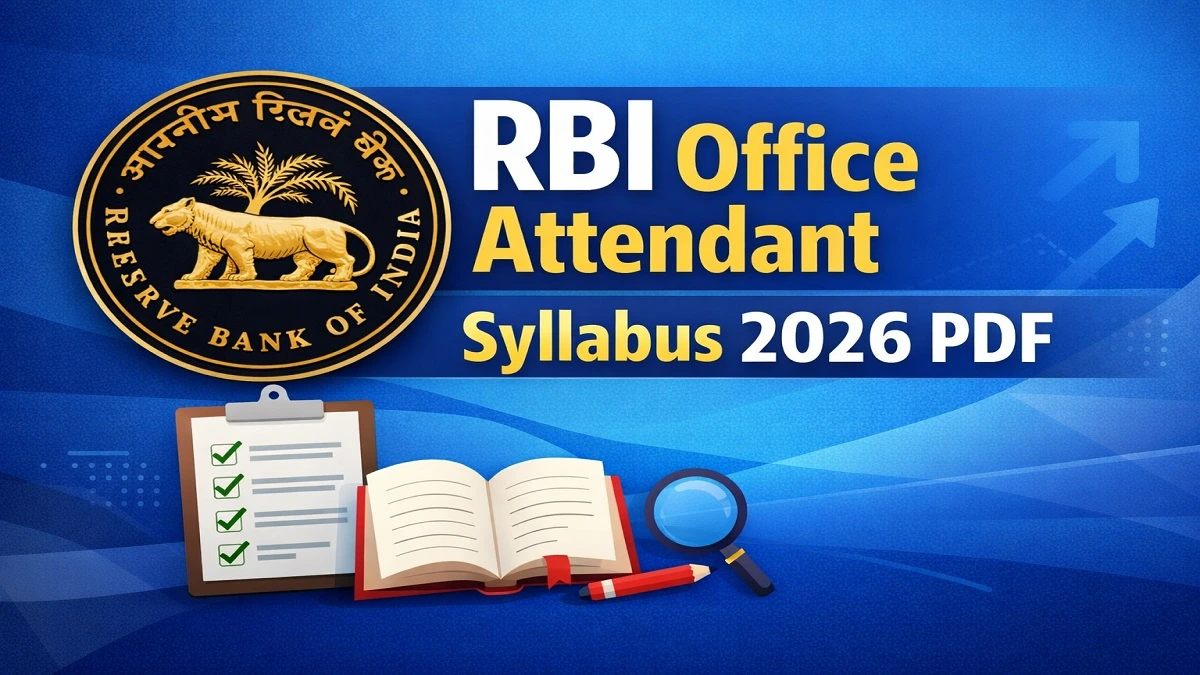 RBI Office Attendant Exam 2026 Syllabus and Exam Pattern PDF Download