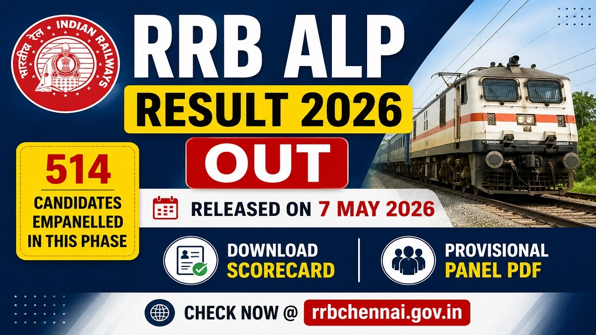 RRB ALP Result 2026 scorecard and provisional panel download