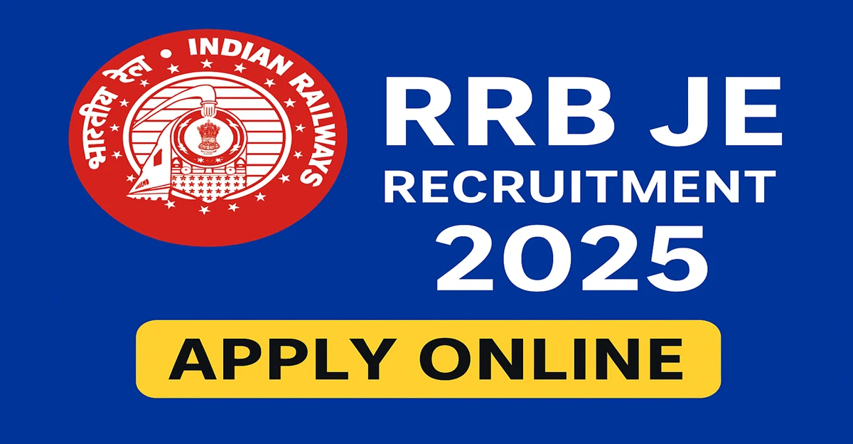 RRB JE Recruitment 2025 notification released for 2569 Junior Engineer vacancies – Apply online at rrbguwahati.gov.in