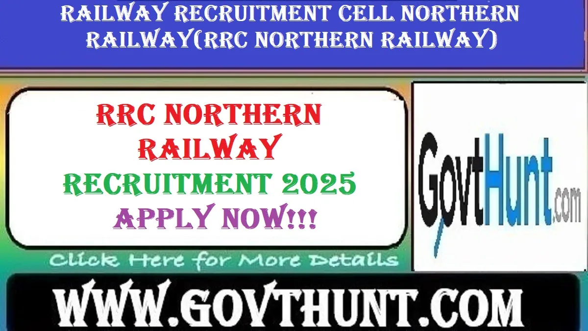 RRC Northern Railway Recruitment 2025 – Apply Online for Group C and D Posts