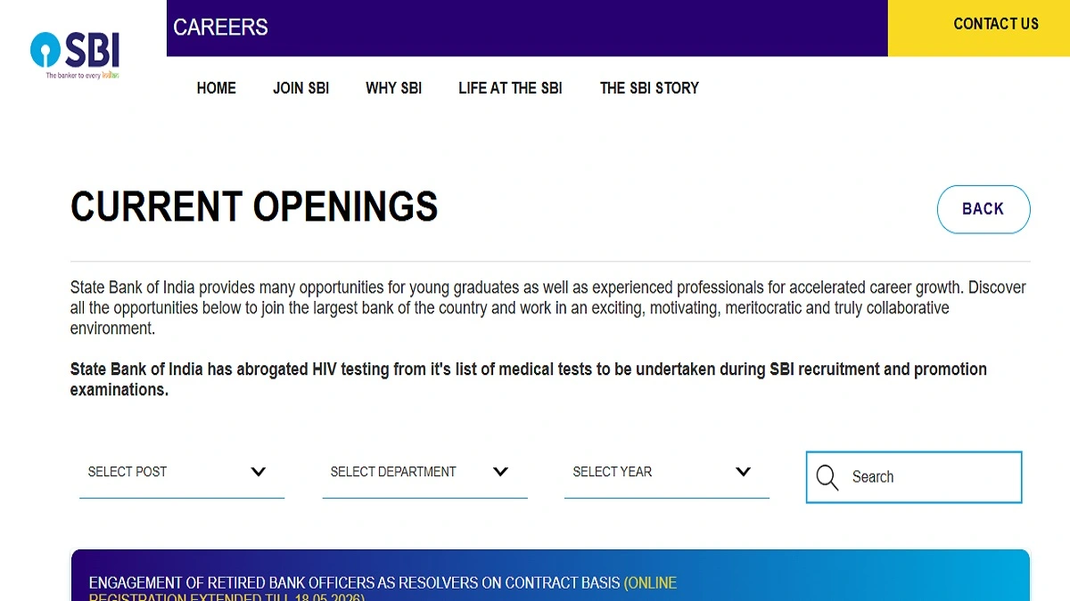SBI Trade Finance Officer TFO Recruitment 2026 Online Form