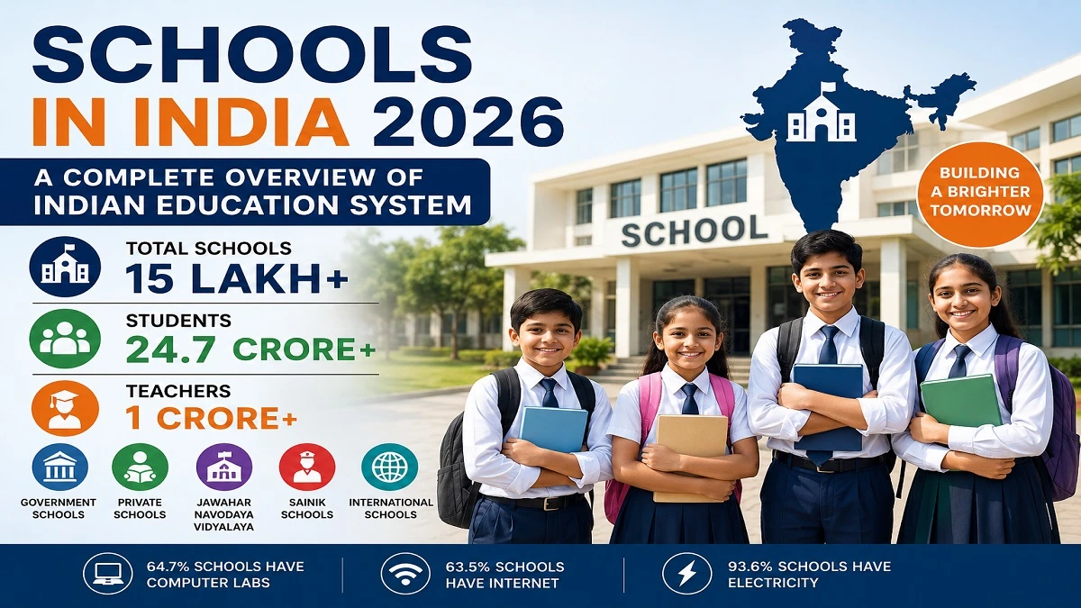 India School Network 2026 with Government and Private Schools Overview