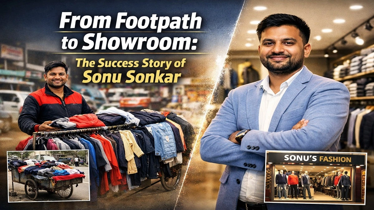 मऊ के सोनू सोनकर की सफलता की कहानी, जिन्होंने फुटपाथ पर कपड़े बेचकर अपना शोरूम खड़ा किया