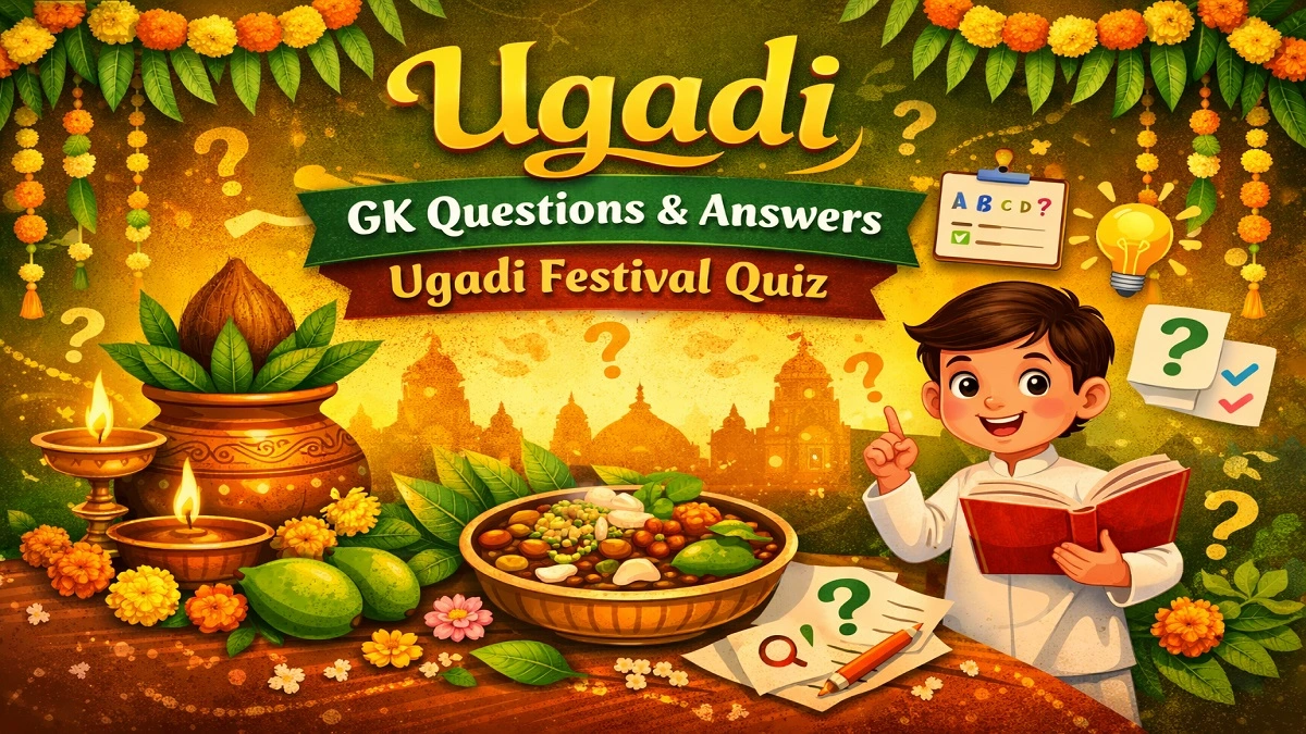 Ugadi festival GK questions quiz with answers about Ugadi celebration in India