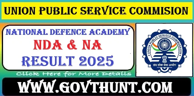 UPSC NDA 1 Result 2025 Download PDF Link
