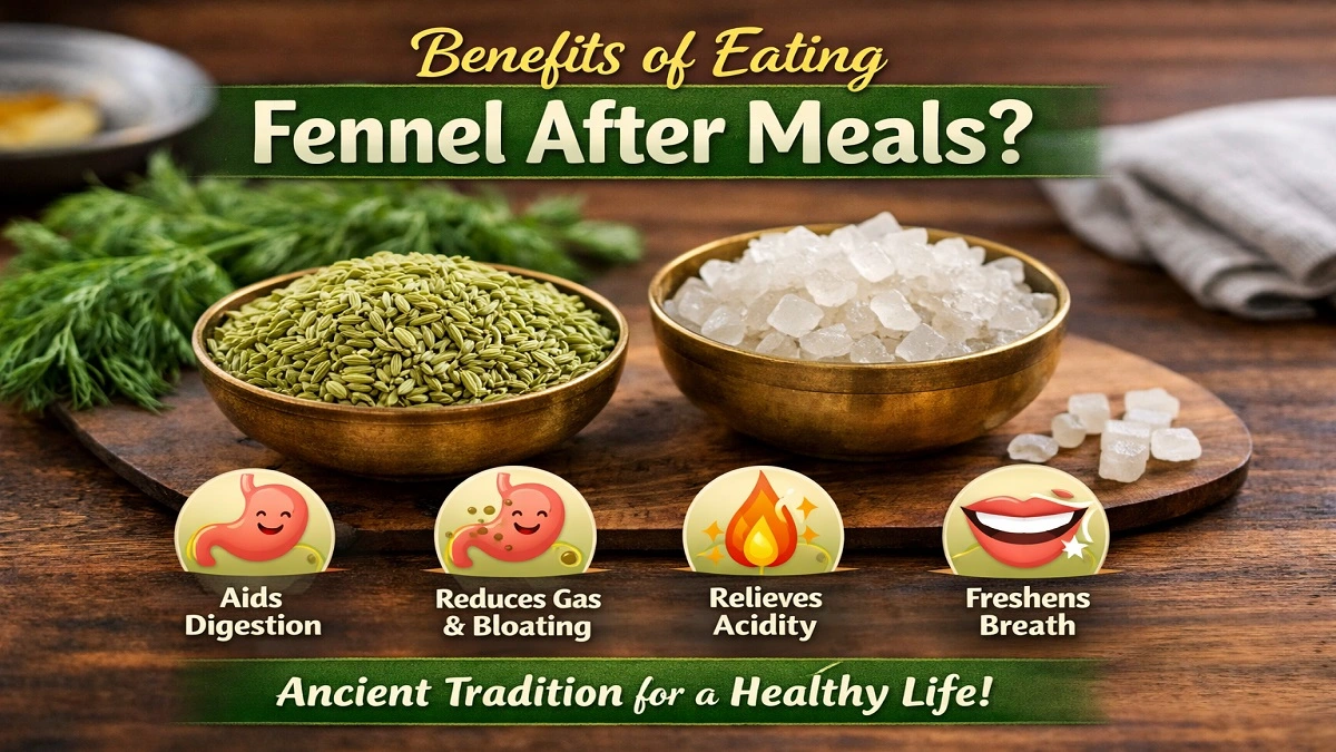 भोजन के बाद सौंफ और मिश्री खाने के स्वास्थ्य लाभ