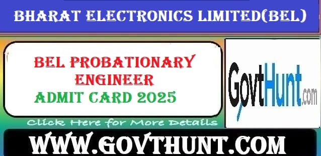 Candidate downloading BEL Probationary Engineer Admit Card 2025 from official website bel-india.in